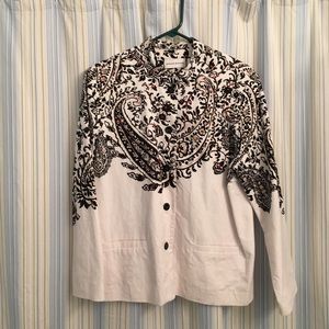 Alfred Dunner Paisley Print Jacket